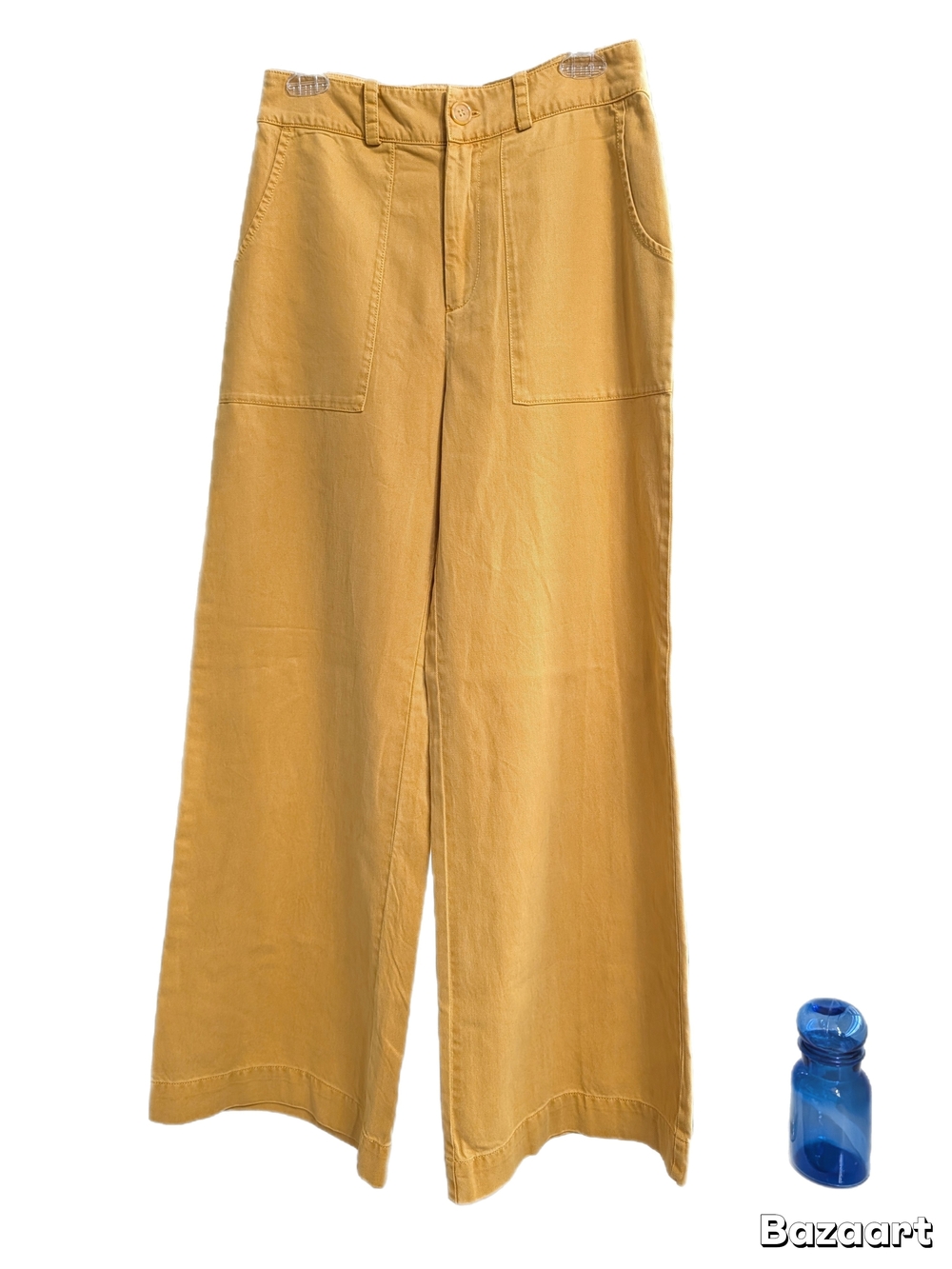 Joie Wide-Leg Chinos in Mustard